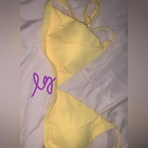 yellow bikini top